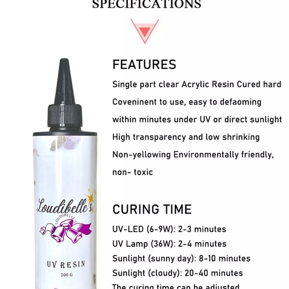 Loudibelle’s UV Resin 200g - Picture 3 of 3